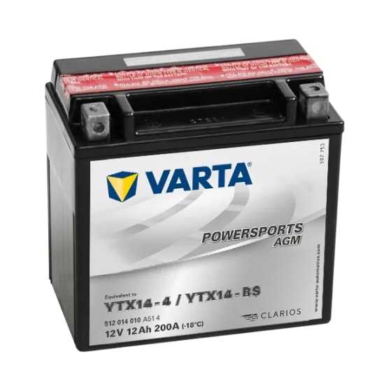 Varta YTX14-4 / TX14-BS Batterie Auxiliaire 12Ah200A